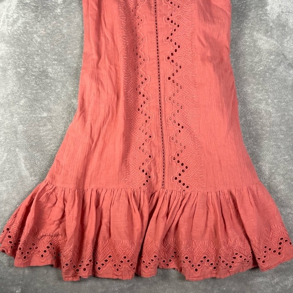 House of Harlow 1960 Dress Womens Large Boho Eyelet Feminine Flounce Cottagecore - Picture 5 of 10